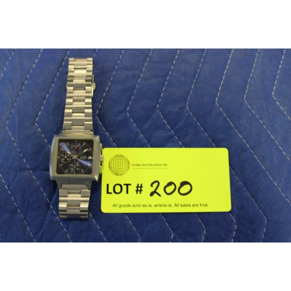 Guess Brand Stainless Steel Chronograph Wristwatch
