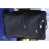 Image 1 : Black Soft-Sided Rolling Luggage with Multiple Compartments
