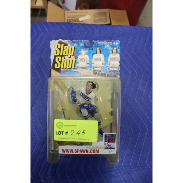 McFarlane Toys NHL Slap Shot action figure featuring Dave Hanson