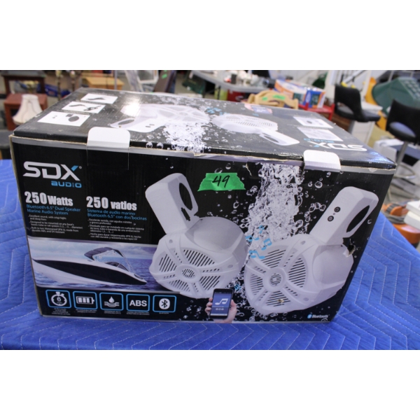 Set of Two SDX Audio Marine Speakers