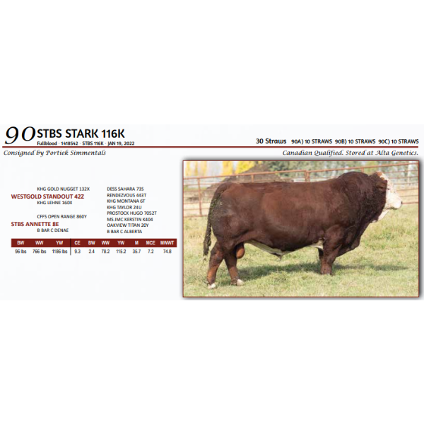 STBS STARK 116K -  10 STRAWS 