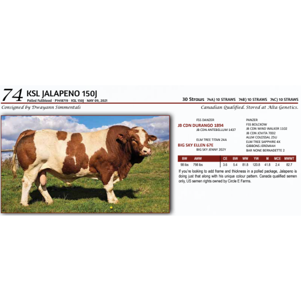 KSL JALAPENO 150J - 10 STRAWS 