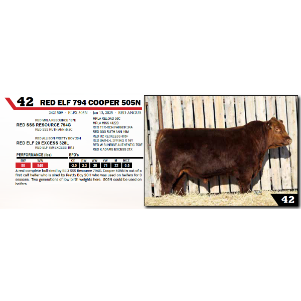 RED ELF 794 COOPER 505N