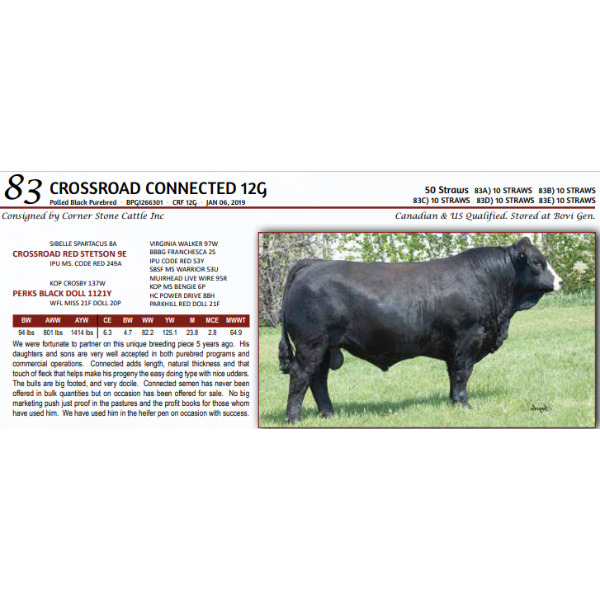  CROSSROAD CONNECTED 12G -  10 Straws