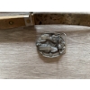 Image 19 : Two Old Hickory knives, a western rodeo-themed metal belt buckle, a wooden bar cart with casters and