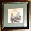 Image 1 :  antique print titled "The Custom House, Dublin," likely produced in the 1830s or 1840s. 