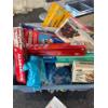 Image 2 : Kitchen supplies, hot pot mats, oven gloves, ziplock bags, Mr. Clean, tissues, scrubbing bubbles, 3 