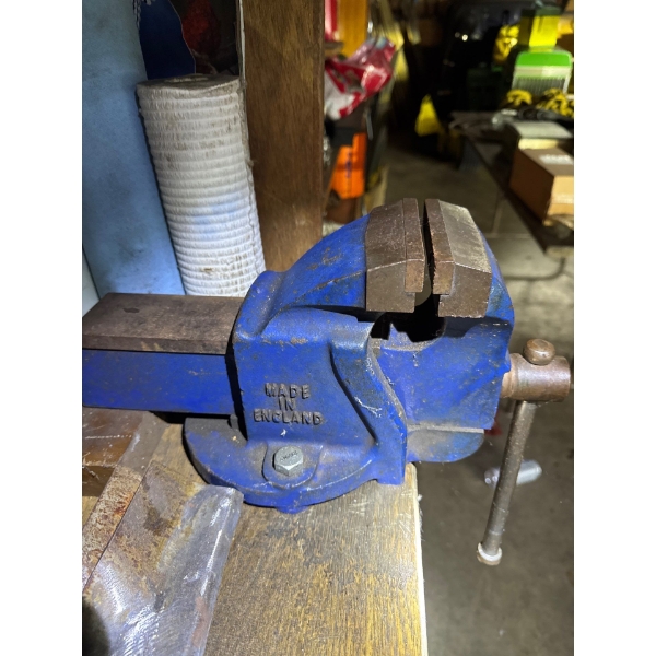Very nice vice bench. Bench vice. Made in England.