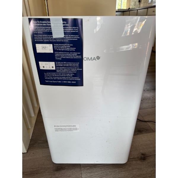 Noma iQ, Portable Dehumidifier unit with Smart Functionality and WiFi pairing capabilities, in great