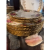 Image 4 : Royal Albert Old Country Roses china pieces featuring floral patterns with gold trim. The set compri