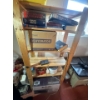 Image 1 : Wooden shelf with books and content included, the shelf is 32in wide, 64in tall and 13.5in deep