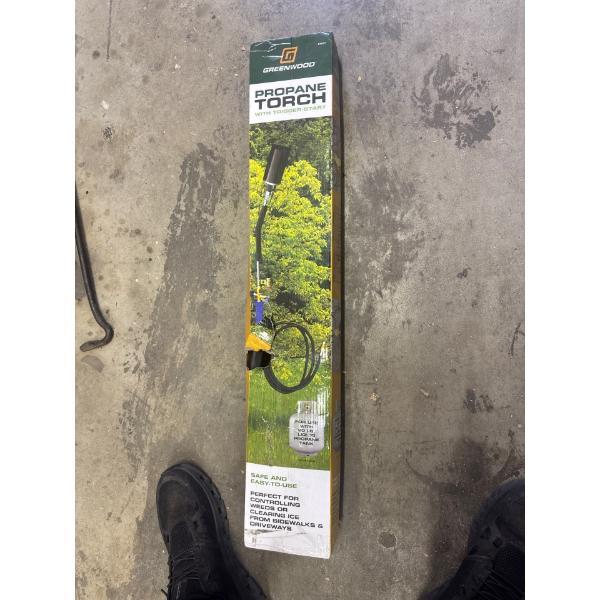 Brand new in box Greenwood propane torch with trigger start