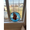 Image 1 :  stained glass bald eagle.