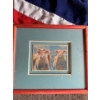 Image 1 :  Framed print of a pastel painting of sheep by artist Rita Kirkman. glass is broken wiil need new gl