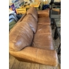 Image 3 : 3 SEATER BROWN LEATHER COUCH