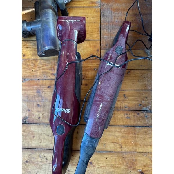 Two shark pet pro vacuums, a Shark UltraCyclone Pet Pro Cordless Handheld Vacuum, likely model CH950