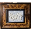Image 1 :  framed relief plaque depicting a Bacchanalian scene, often referred to as "Bacchanal of Putti" or "