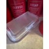 Image 7 : Matching Red kitchen set, mugs, bread box, sugar cannister, coffee cannister, tea cannister, utensil