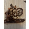 Image 1 : This is a vintage 1971 Coppercraft Guild "Spinning Jenny" wall hanging made by Dart Industries. 
It 
