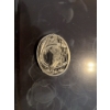 Image 1 :  belt buckle featuring a raised horse head design, horseshoe, and wheat motif. The piece has an oval