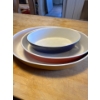 Image 1 : Set of roasting dishes. Largest one is 15 and a half inches long by 11 inches wide, two inches deep.