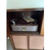 Image 9 : Marconi A.C. Combination Radio-Phonograph Model 368, wood cabinet with integrated radio dials and ph