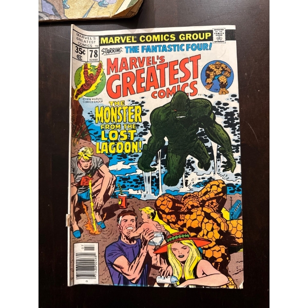 Marvel's Greatest Comics #78 comic book featuring the Fantastic Four and the story "The Monster from