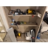 Image 1 : Steel cabinet and contents included, tire patch kit, big roll of wire, propane gauge, screws, brand 