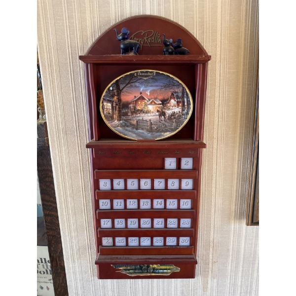 This is a vintage Bradford Exchange "Coca-Cola Days" or "Simpler Times" perpetual calendar with a wo