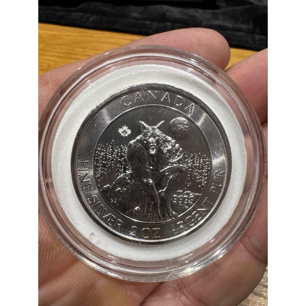 RCM COLLECTABLE BULLION WEREWOLF 2OZ PURE999 SILVER WITH CASE