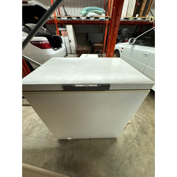 Deep freeze. 31 and a half inches long by twenty two and three quarters wide by 35 inches high.