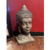 Image 2 : Large Stone Buddha Head Statue Approx 22 Inches Tall