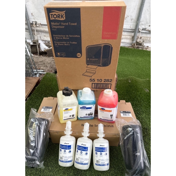 Tork Hand Towel Roll Dispenser Model# 5510282 & Accompanying Supplies + Solutions