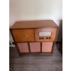 Image 7 : Marconi A.C. Combination Radio-Phonograph Model 368, wood cabinet with integrated radio dials and ph
