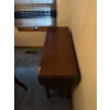 Image 2 : vintage wooden drop-leaf console or dining table.
