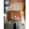 Image 3 : vintage mid-century modern storage ottoman or sewing stool, similar to items used for storing sewing