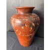 Image 5 : Framed Tuscany Landscape Acrylic Painting w/Collectible Glass Vase & Terracotta Style Vase