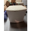 Image 3 : This is a vintage laundry hamper. The item has a hinged lid and an interior with ventilation holes. 