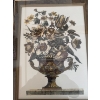 Image 2 : framed wall art print titled "Flowers in an Urn I" or "Flowers in an Urn II" by Piranesi/Roy, often