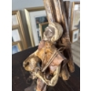 Image 4 :  vintage Mexican folk art paper mache figurine, likely dating from the 1960s or 1970s, depicting a m