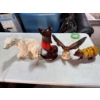 Image 1 : Ceramic animal figurines - polar bear, fox, eagle and grizzly bear