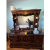 Image 1 : Dresser and mirror all contents in dresser included 63 inches long by 74 inches high, including mirr