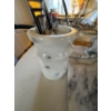 Image 9 : This is a white marble kitchen set, including a rolling pin, cutting boards, and a mortar and pestle