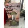 Image 5 : Camping items with a new in box propane fire pit, outland fire bowl, small cooler, vintage cooler, c