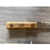 Image 15 : Two Old Hickory knives, a western rodeo-themed metal belt buckle, a wooden bar cart with casters and