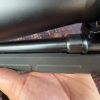 Image 14 : Savage A17 semi-automatic rifle chambered in .17 HMR, serial P742684. Features a black synthetic sto
