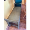 Image 1 : This item is a green-painted vintage Chippendale-style bamboo and rattan side table with a wood boar