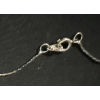 Image 3 : 18k Gold Chain w/ Four Leaf Clover Pendant  16" long 2.48 grams