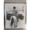 Image 2 :  limited edition framed art print titled "A Spring Tradition" by Canadian pencil artist BJ Brown, nu