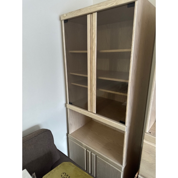  cabinet with glass windows